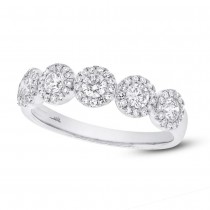 0.57ct 14k White Gold Diamond Lady's Ring