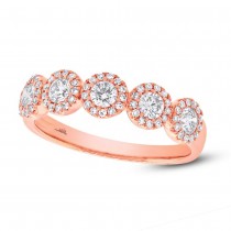 0.57ct 14k Rose Gold Diamond Lady's Ring