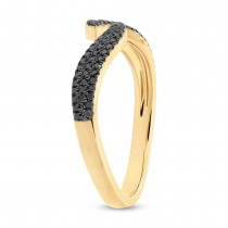 0.20ct 14k Yellow Gold Black Diamond Lady's Ring