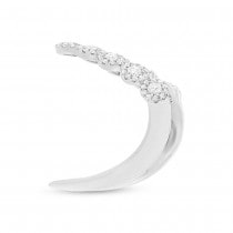 0.58ct 14k White Gold Diamond ''V'' Lady's Ring