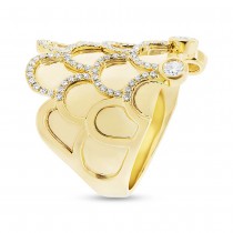 0.61ct 14k Yellow Gold Diamond Lady's Ring