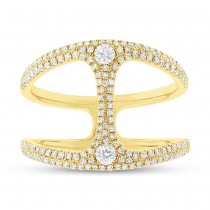 0.54ct 14k Yellow Gold Diamond Lady's Ring