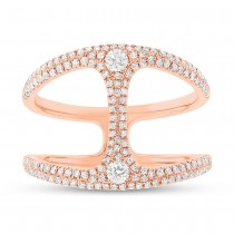 0.54ct 14k Rose Gold Diamond Lady's Ring