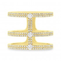 0.59ct 14k Yellow Gold Diamond Lady's Ring