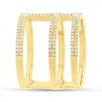 0.59ct 14k Yellow Gold Diamond Lady's Ring