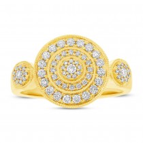 0.46ct 14k Yellow Gold Diamond Lady's Ring