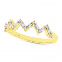 0.32ct 14k Yellow Gold Diamond Baguette Lady's Ring