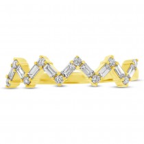 0.32ct 14k Yellow Gold Diamond Baguette Lady's Ring