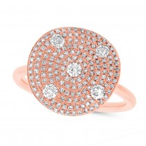 0.68ct 14k Rose Gold Diamond Lady's Ring
