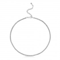 Diamond Tennis Necklace 14k White Gold (2.49ct)