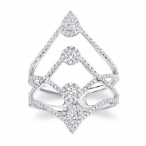 Diamond Abstract Ring 14k White Gold (0.71ct)
