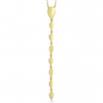 Diamond Pera Lariat Necklace 14k Yellow Gold (0.11ct)