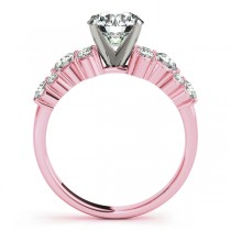 Diamond Garland Engagement Ring Setting 14K Rose Gold (0.66ct)