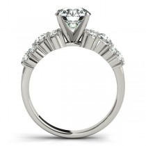 Diamond Garland Engagement Ring Setting 18K White Gold (0.66ct)