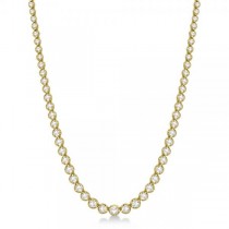 Eternity Lab Grown Diamond Tennis Necklace 14k Yellow Gold (5.07ct)