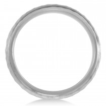 Men's Hammered Finish Wedding Ring Titanium (7mm)