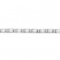 Lab Grown Diamond Oval Cut Tennis Bracelet 14k White Gold (9.25ctw)