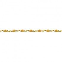 Bezel-Set Oval Citrine Bracelet in 14K Yellow Gold (7x5 mm)