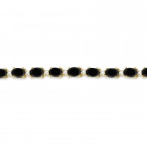 Black & White Diamond Tennis Bracelet 14k Yellow Gold (12.00ct)