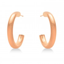 Small Open Hoop Earrings 14k Rose Gold