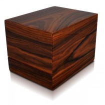 Orbita Cube Single Watch Winder in Deluxe Teak Wood