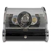 Rapport London The Time Arc Single Watch Winder w/ Crystal Glass Case