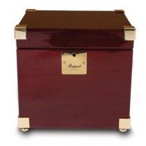 Rapport London Captain's Single Watch Winder in Polished Mahogany Wood