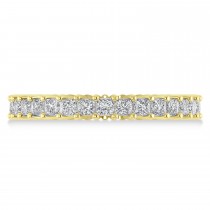 Princess Cut Diamond Eternity Wedding Band 14k Yellow Gold (1.86ct)