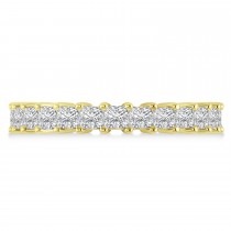 Princess Cut Diamond Eternity Wedding Band 14k Yellow Gold (2.60ct)