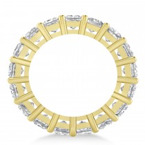 Princess Cut Diamond Eternity Wedding Band 14k Yellow Gold (6.63ct)
