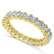 Radiant-Cut Diamond Eternity Wedding Band Ring 14k Yellow Gold (2.60ct)