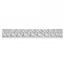 Asscher-Cut Diamond Eternity Wedding Band Ring 14k White Gold (2.60ct)