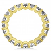 Radiant-Cut Diamond Eternity Wedding Band Ring 14k Yellow Gold (5.00ct)