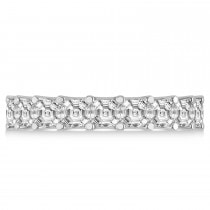 Asscher-Cut Diamond Eternity Wedding Band Ring 14k White Gold (5.00ct)