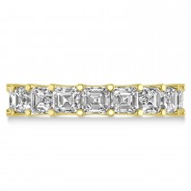 Radiant-Cut Eternity Diamond Wedding Band Ring 14k Yellow Gold (7.20ct)