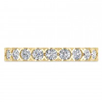 Diamond Eternity Wedding Band Ring 14K Yellow Gold (1.05ct)