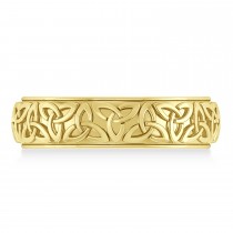 Celtic Knot Eternity Band 14k Yellow Gold