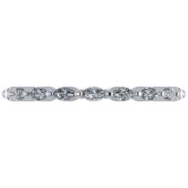 Diamond Marquise Wedding Ring Band 14k White Gold (0.74ct)