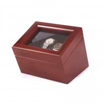 Double Watch Winder in Solid Cherry featuring 4 Winder programs