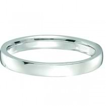 Palladium Wedding Ring Low Dome Comfort Fit (2mm) Size 8