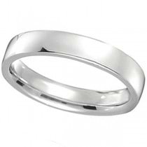 Palladium Wedding Ring Low Dome Comfort Fit (4 mm) Size 10.5