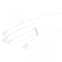 Diamond Eternity Ring Wedding Band 14k White Gold (1.07ctw) Size 6.5