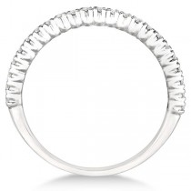 Half-Eternity Pave-Set Diamond Stacking Ring Palladium (0.25ct) Size 7