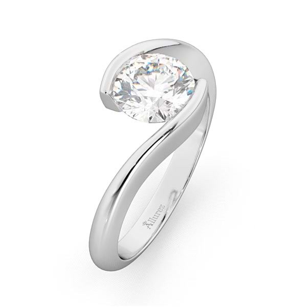 Moissanite & Meteorite Engagement Ring | Jewelry by Johan - Jewelry by Johan