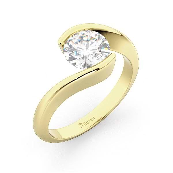 MEN'S RING 2.66 Fancy Yellow  Moissanite Diamond Tension set Ring size  10.5 $2950