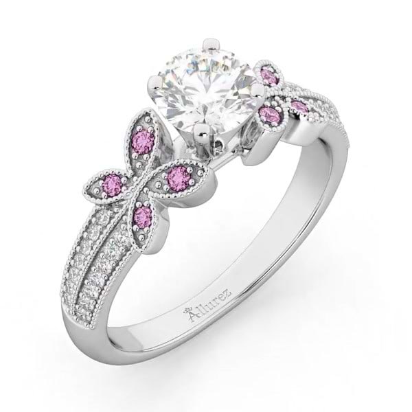 Pink Diamond Engagement Ring Sticker – Kitty Meow HQ