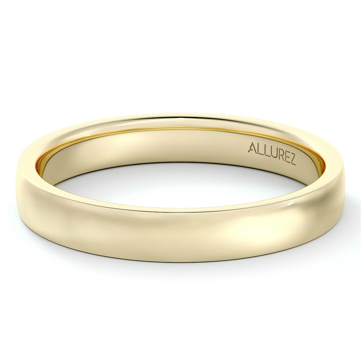 Low Dome Comfort Fit Wedding Band in 14K Yellow Gold (5MM)