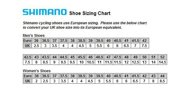 Shimano Shoe Sizing