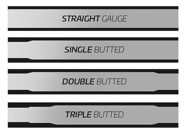 Triple butted hot sale aluminium frame