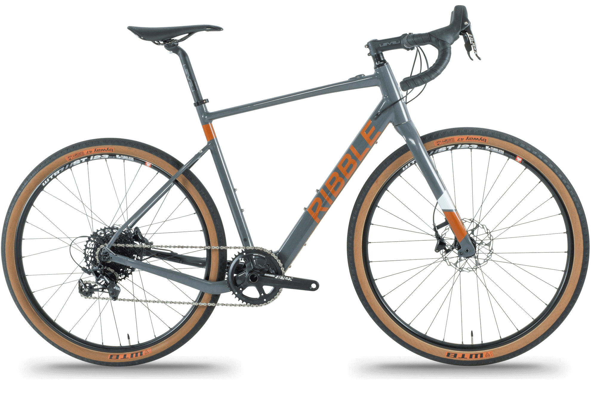 An image of the Ribble CGR AL e - Grey SRAM Apex 1x